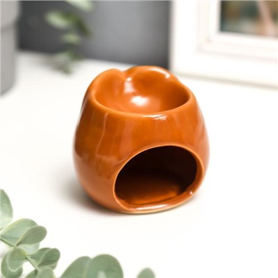 Аромалампа для эфирных масел «Совёнок», керамика под шамот, 6.7×7.5×7.5 см, МИКС