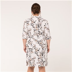 Платье, текстиль, белый