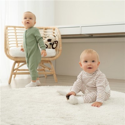 Комбинезон Крошка Я, BASIC LINE, рост 86-92 см, цвет зелёный