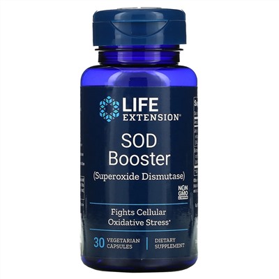 Life Extension, стимулятор СОД, 30 вегетарианских капсул