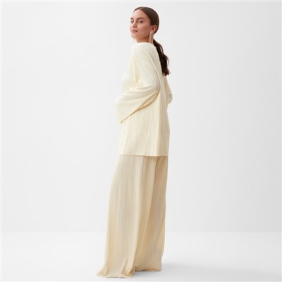 Костюм женский (блуза, брюки) MIST Classic collection, размер 40-42, бежевый