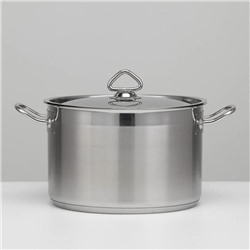 Кастрюля LUXSTAHL, 7 л, d=25.5 см, h=16 см, капсульное дно, индукция, нержавеющая сталь