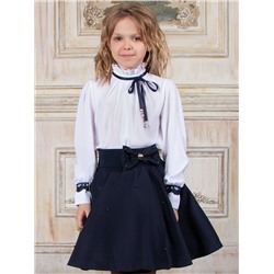 Блузка для девочки длинный рукав Соль&Перец