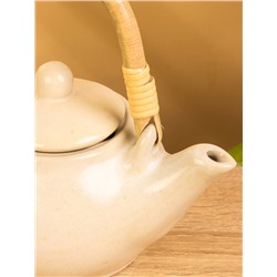 Чайник заварочный «Камень», 18×18×12 см, керамика, бежевый в крошку