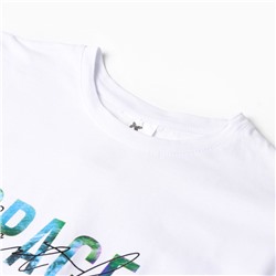 Футболка мужская «SPACE», цвет белый, размер 48