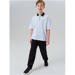 Джемпер трикотажный с воротником поло для мальчиков