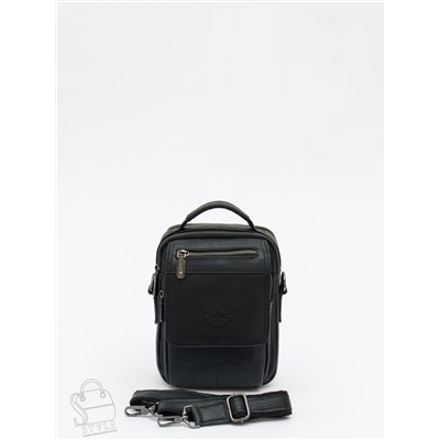 Сумка мужская кожаная 99778Z black Zinimsk