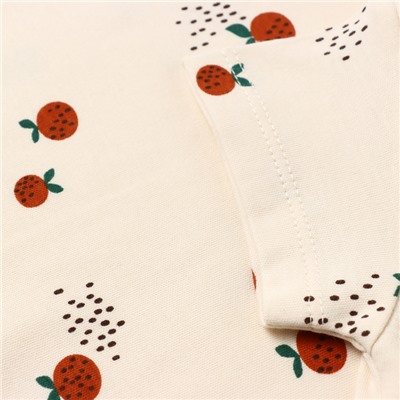 Футболка детская «Крошка Я» Oranges рост 62-68 см, молочная