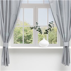Шторы для кухни «Этель. Звёзды», 149×180 см - 2 шт., подхваты - 2 шт.