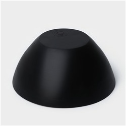 Тарелка - салатник деревянный круглый GUNGNIR Loft, 20×9 см, чёрная