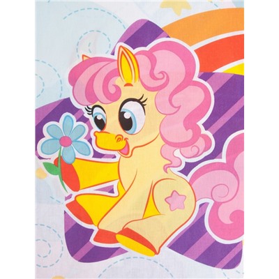 Постельное бельё 1.5-спальное «Этель. Радужные пони», бязь