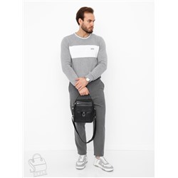 Сумка мужская кожаная 8208H black Heanbag