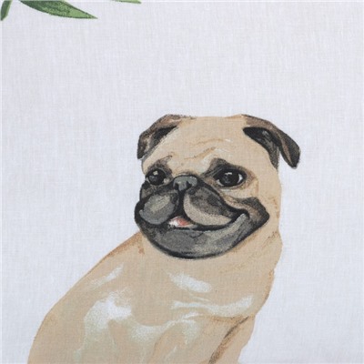 Постельное бельё 1.5-спальное «Этель. Мопсы», бязь