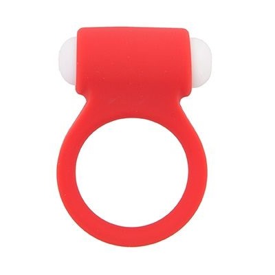 Красное эрекционное виброкольцо LIT-UP SILICONE STIMU RING 3 RED