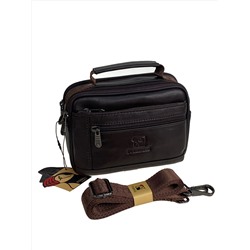 Сумка мужская из натуральной кожи, цвет коричневый