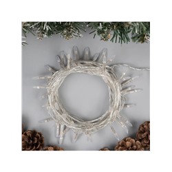 Гирлянда «Нить» 5 м с насадками «Игла», IP20, прозрачная нить, 50 LED, свечение мульти, 8 режимов, 220 В