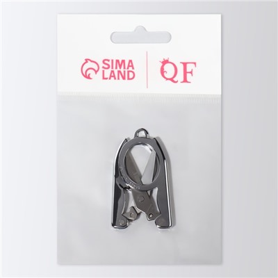 Ножницы маникюрные, прямые, складные, 9 см