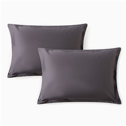 Комплект наволочек «Этель» Carbon, 50×70+3 см, 2 шт., перкаль, хлопок 100%