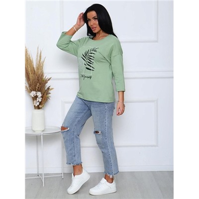 Футболка "Сильвана" (Оливковый)