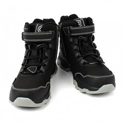 AL7510 черн Ботинки деми для мальчиков (32-37)/6