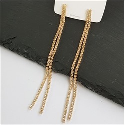 Длинные элегантные серьги, 1511, цвет золото, арт.018.136