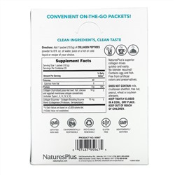 Nature's Plus, Collagen Peptides, 20 Stick Packets, 0.37 oz. (10.5 g) Each