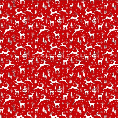 Упаковочная бумага "Зимний вайб" 70х100 см в ассортименте