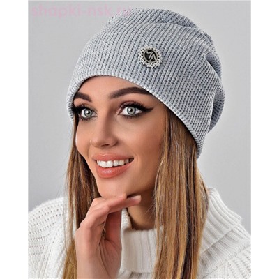 Велюр люрекс Роза Шапка (56-58)