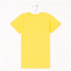 Футболка детская, рост 122 см, жёлтая
