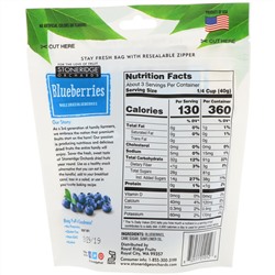 Stoneridge Orchards, Черника, Целые сушеные ягоды черники, 4 унции (113 г)