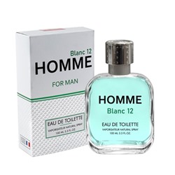 Туалетная вода мужская Homme Blanc 12, 100 мл (по мотивам Lacost 12.12 Blanc)