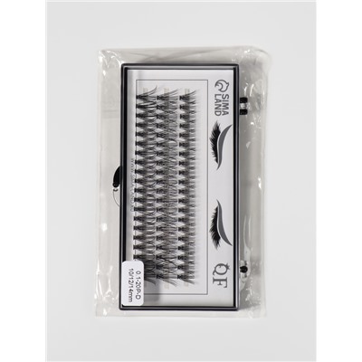 Набор накладных ресниц «Классика», пучки, 10, 12, 14 мм, толщина 0.1 мм, изгиб D, 20 D