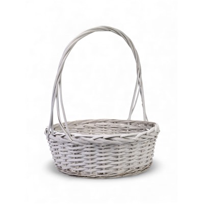 УЦЕНКА Корзина плетёная для хранения, ива, белая, набор 3 шт.