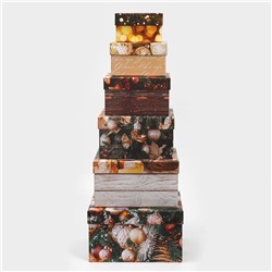 Набор подарочных коробок 6 в 1 «С Новым годом», 10×10×6 - 20×20×11 см