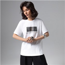 Футболка свободной посадки, Модная перезагрузка (белая)