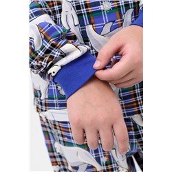 Пижама Умка футер начес детская синий