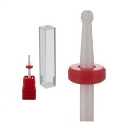 Nail Art Фреза керамическая шаровидная, красный 13267