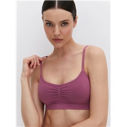 Omsa Топ OmD 1111S Cotton Майка "Toп" женская (кроп-топ на тонких бретелях с вкладышами), CO