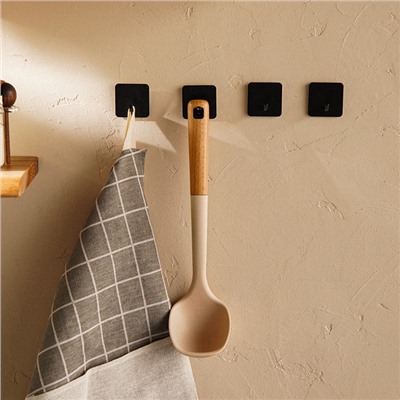 Половник SL Home, с разметкой 30/60 мл, 34×8×7.5 см, бежевый