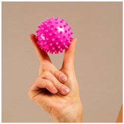 Мяч массажный ONLYTOP Pink, d=6,5 см