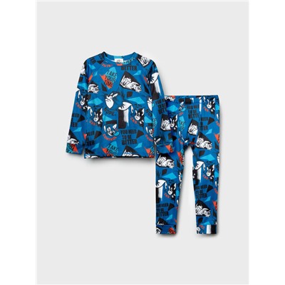 Термокомплект трикот. для мальчиков: фуфайка (футболка) с длин. рук, брюки для эпизод. использования