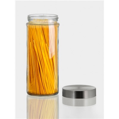 Банка для хранения «Премиум», 700 мл, 20×8 см, с металлической крышкой, стекло