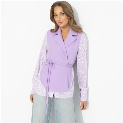 Рубашка с имитацией многослойности, Собрание идей (сирень)