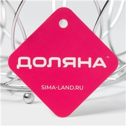 Фруктовница Доляна «Вязь», 24.5×12 см, хром