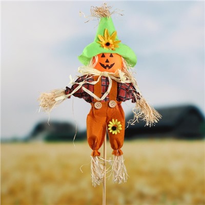 Огородное пугало «Тыква», h=80 см, МИКС, Greengo