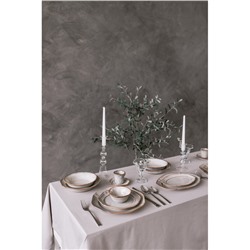Блюдо сервировочное Magistro Vintage 23.5×16×2.3 см, фарфор, серое