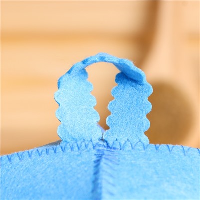 Шапка для бани и сауны «Классическая», полиэфир, голубая, «Добропаровъ»