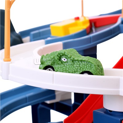 Паркинг-Трек "Городская эстакада с динозаврами" в коробке