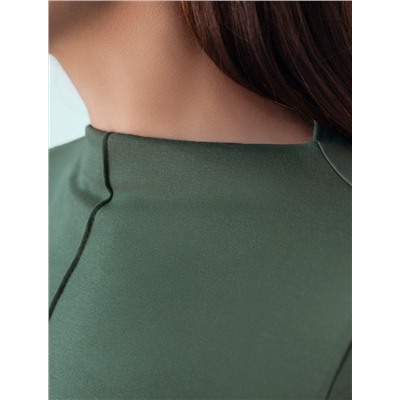 Джемпер с цельнокроеным воротом из премиального хлопка