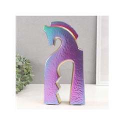 Фигурка керамика «Верный конь», зелёный хамелеон, 4.8×14.5×29 см